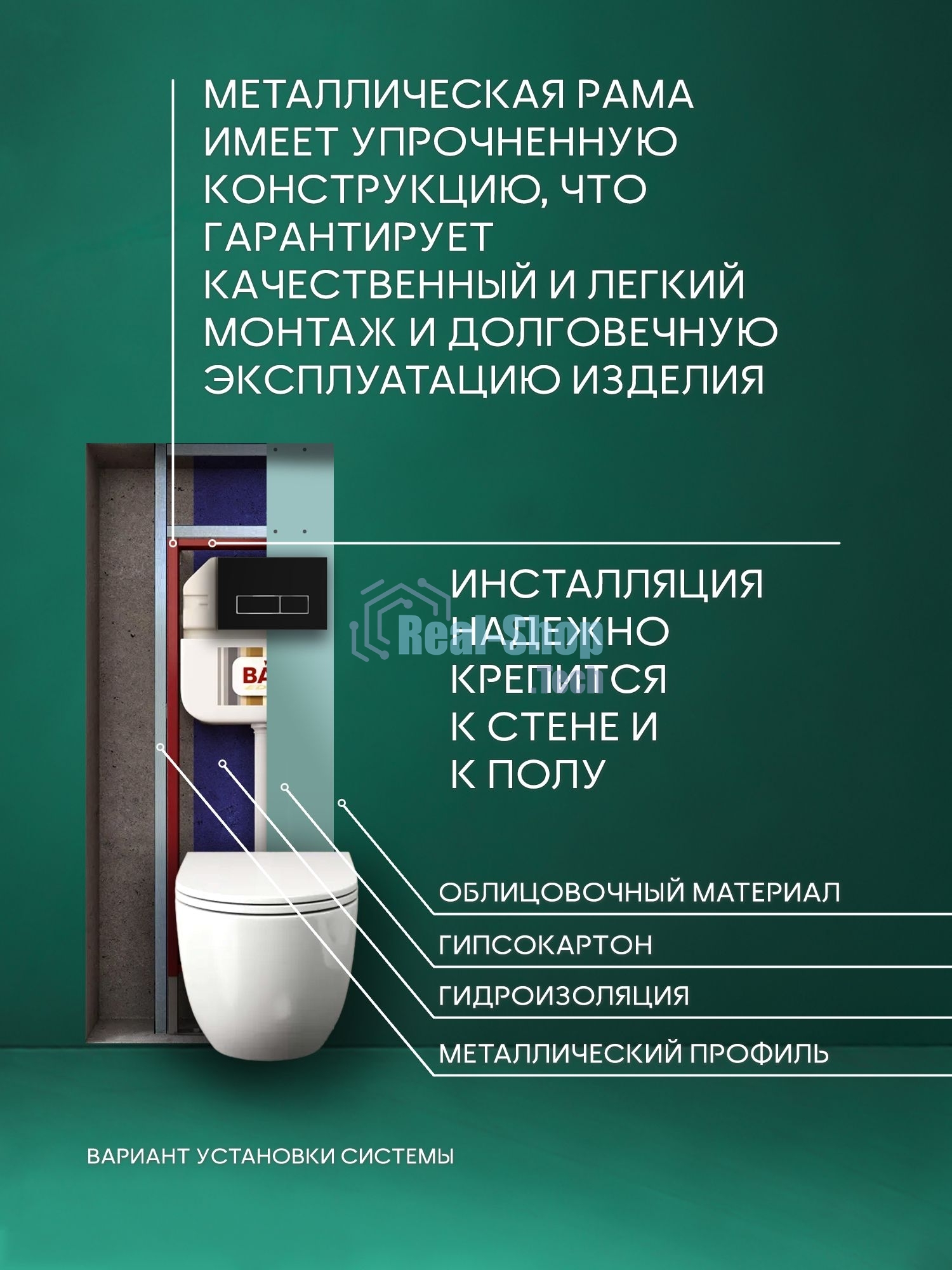 Комплект BAU 6 в 1: рамная инсталляция BAU NEO 45 для подвесного унитаза, унитаз подвесной безободковый торнадо обратного потока Bau Dream 52х36 Hurricane-2, быстросъемное тонкое сиденье дюропласт микролифт, клавиша смыва BAU Pulse, черная матовая/вставк