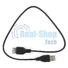Кабель удлинительГарнизонUSB 2.0, AM/AF, 0.5м, пакет (GCC-USB2-AMAF-0.5M)
