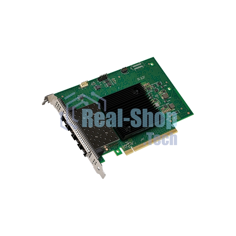 Сетевая карта Intel E810-XXVDA4, 4xSFP28 ports, 25GbE, PCI-E x16 gen3/gen4, iWARP/RoCEv2, IEEE 1588 PTP, ADQ, iSCSI, NFS, VMDq. PCI-SIG* SR-IOV Capable