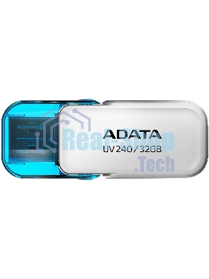 Флешка USB ADATA UV240 (AUV240-32G-RWH), 32Gb, USB 2.0, R/W 15/5, белый/синий