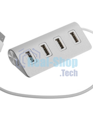 Разветвитель Rexant 4 USB-port серебристый