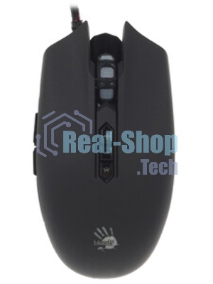 Мышь проводная A4Tech Bloody Q80 черный, 3200 dpi, USB, кнопки - 8