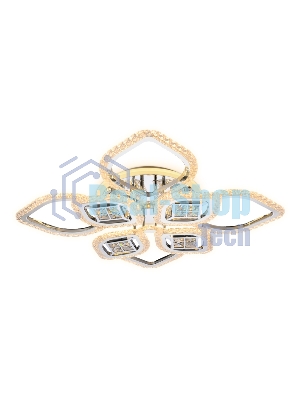Светильник Ambrella light FA283/4+4 CH хром 147W 750*750*120 (ПДУ РАДИО 2.4G)