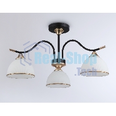 Светильник Ambrella light TR3161/3 BK/FGD черный/золото E27/3 max 60W D580*300