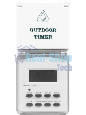 Розетка с таймером Feron (недельная) в защитном корпусе IP 44 3500W/16A 230V, 61926(TM23)