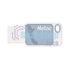 Флешка USB Netac UA31 (NT03UA31N-016G-20BL), 16Gb, USB 2.0, R/W 110/45, синий/белый