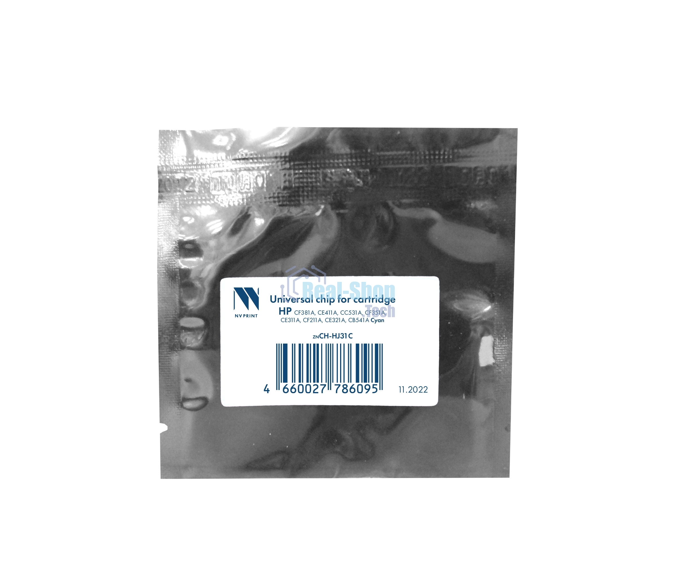 Чип NVPrint универсальный для HP CF381A, CE411A, CC531A, CF351A, CE311A, CF211A, CE321A, CB541A Cyan совместимый