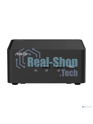 Платформа системного блока Nettop ASUS NUC Model: NUC15CRH, Intel Core 3 Processor 100U, 2xDDR5-5600 SO-DIMM supp, Intel Graphics, Wi-Fi 7, BT v5.4, 3xUSB 3.2 Gen2, 1xUSB 2.0, 1xUSB 3.2 Gen2 Type-C + 2xT-bolt (incl. DP 2.1 and USB4), 2xHDMI 2.1, 1xRJ45 LAN, 1xDC-in, Supp:128Gb~8TB M.2 2280 NVMePCIe5.0 x 4 SSD or 128Gb~8TB M.2 2280 NVMePCIe4.0x4 SSD+128Gb~2TB M.2 2242 NVMePCIe4.0x4 SSD, 19VDC, 6.32A, 120W Adapter, W/O OS, ASUS LOGO, черный