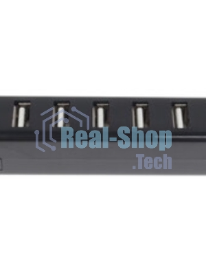 Разветвитель USB Rexant на 7 портов черный