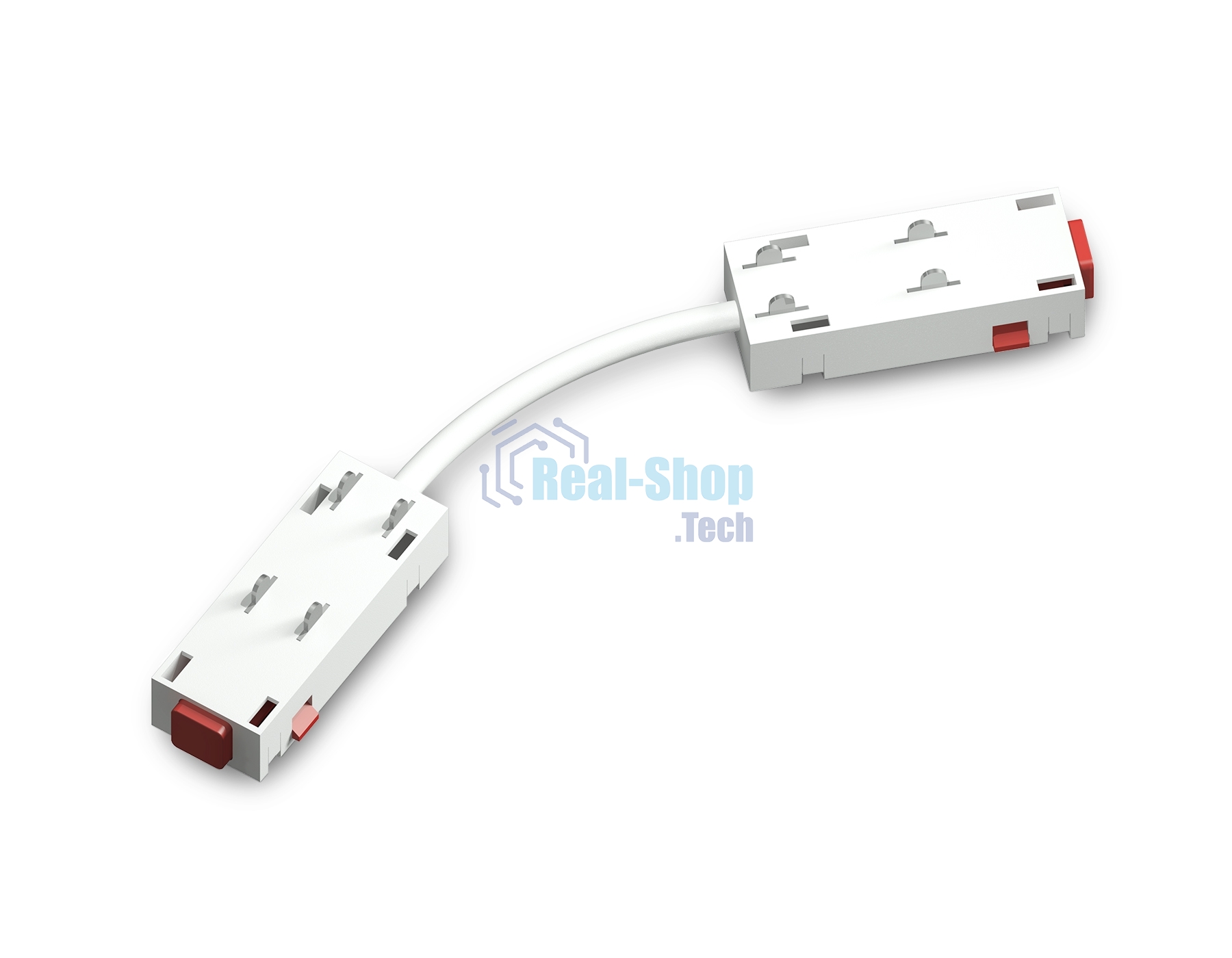 GL1109 WH белый коннектор питания гибкий для шинопровода Magnetic 220V 250*28.5*18