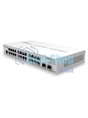 Коммутатор Mikrotik CRS326-24G-2S+IN with 800 MHz CPU, 512MB RAM, 24xGigabit LAN, 2xSFP+ cages, RouterOS L5 or SwitchOS (dual boot), desktop case, PSU