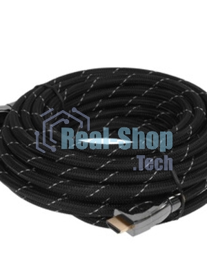 Кабель HDMI C-HM-HM-10M Wize, 10 м, v.2.0, 19M/19M, позол.разъемы, экран, черный, пакет
