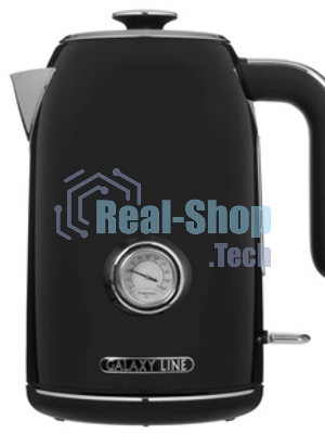 Чайник электрический Galaxy Line GL 0350, магия черного, металл, 2200 Вт, 1.7 л