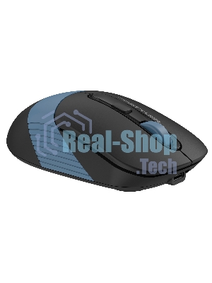 Мышь беспроводная A4Tech Fstyler FB10C черный/синий, 2000 dpi, радиоканал, Bluetooth, USB, кнопки - 4