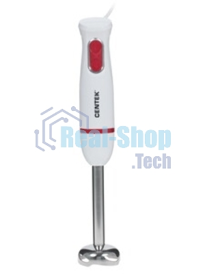 Блендер погружной Centek CT-1335 белый, 400 Вт, 2 скорости, турбо