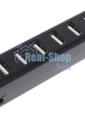Разветвитель USB Rexant на 7 портов черный