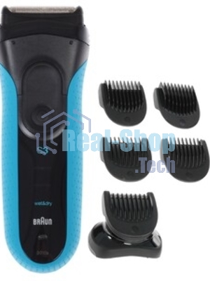 Электробритва сетчатая Braun 3010BT синий/черный