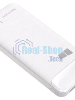Портативный аккумулятор More choice (4620202550606) PB55-10 с кабелем 1USB 3.0A - 10000mAh белый