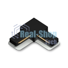 GL7164 BK черный матовый коннектор угловой для однофазного шинопровода Standard 220V NEW 70*70*20
