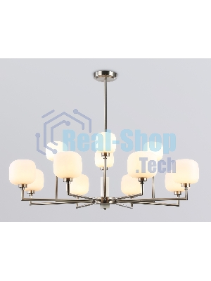 Люстра Ambrella light LH53005/12 SN/FR сатин никель/белый матовый G9*12 max 40W D910*680