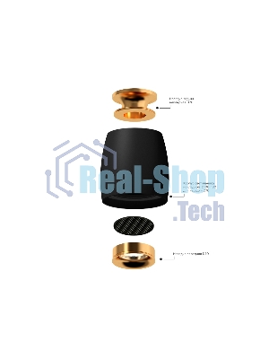 Насадка для корпуса светильника N7011 PBK черный полированный D70*H20mm Out2mm MR16