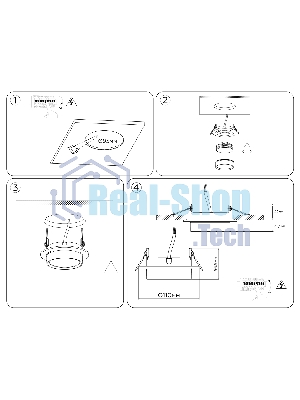 Светильник встраиваемый Ambrella light TN6735 BK черный IP44 GX53 D110*57
