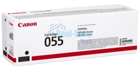 Картридж лазерный Canon 055 BK (3016C002) черный (2300 стр.) для Canon i-SENSYS серий MF740, LBP660
