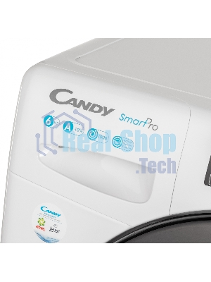 Стиральная машина Candy Smart Pro CSO34 106TB1/2-07 белый, загрузка фронтальная 6 кг, 1000 об/мин., класс: А