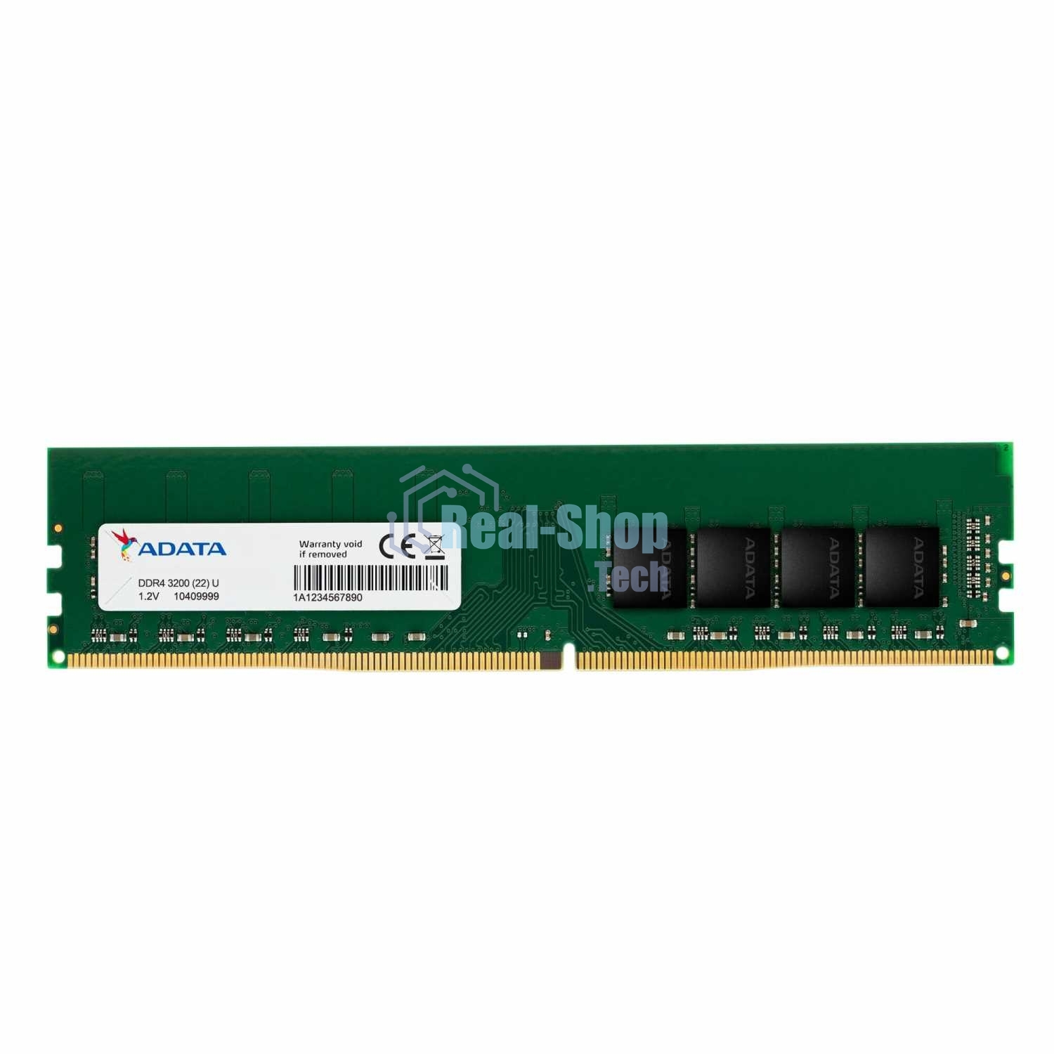 Оперативная память ADATA, DDR4, 32GB (1x32 GB), 3200 MHz, CL22, DIMM