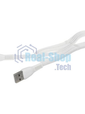 Кабель USB 2.0 HOCO X13, AM/microBM, белый, 1м