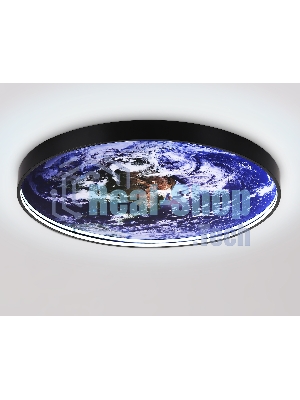 Настенно-потолочный светодиодный светильник Ambrella light FW11135 BK черный 38W LED 3000-6400K D600*38