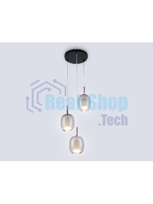 Подвесной светильник Ambrella light LH11156/3 BK/WH/TI черный/белый/янтарь E27*3 max 60W D425*1500