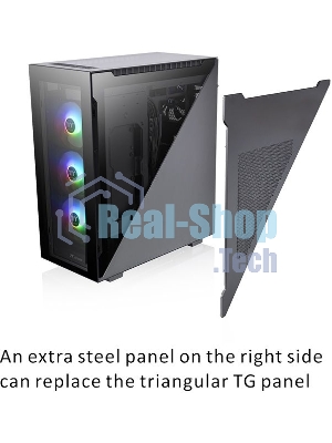 Компьютерный корпус Thermaltake Divider 500 TG ARGb CA-1T4-00M1WN-01 Black/Win/SPCC/Tempered Glass*4/120мм ARGb Fan*3/120мм Standard Fan*1 (527880)
