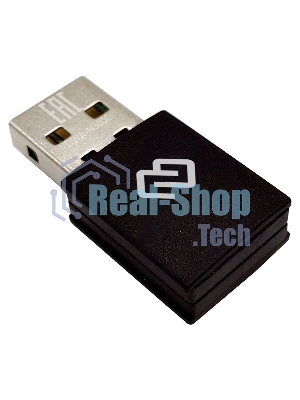 Сетевой адаптер WiFi Digma DWA-N300C N300 USB 2.0 (ант.внутр.) 1ант. (упак.:1шт)