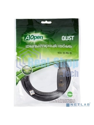 Кабель-адаптер USB3.0-repeater Aopen, удлинительный активный Am-->Af 5м QUST/qust ACU827A-5M