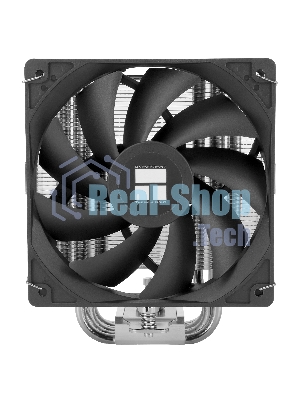 Кулер для процессора Thermalright Burst Assassin 120 SE черный/серебристый (4-pin PWM, 148мм, Al/Cu, 6x6мм, 1x120мм, 66.17CFM, 25.6dBA, 1550RPM, S: 1851/1700/1200/115X, AM5/AM4)
