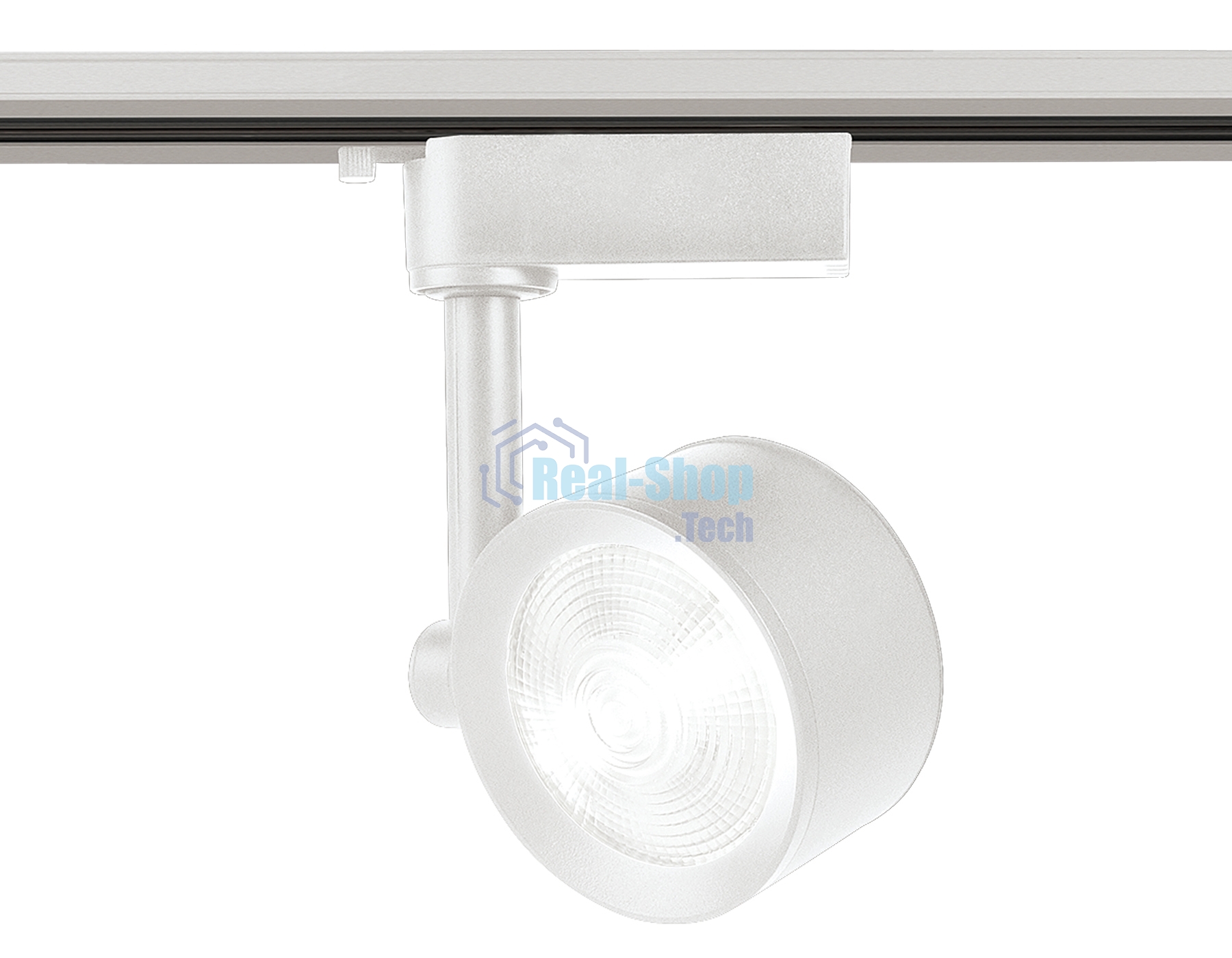 Трековый однофазный светодиодный светильник Ambrella light GL6389 WH белый LED 12W 4200K 24°