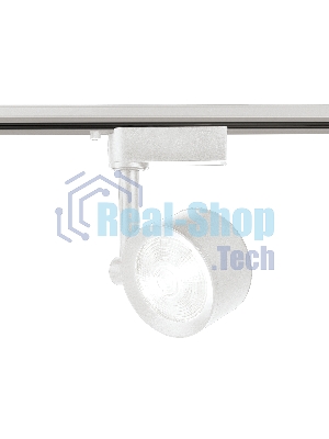 Трековый однофазный светодиодный светильник Ambrella light GL6389 WH белый LED 12W 4200K 24°