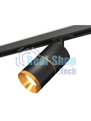 Светильник Ambrella light XT7402030 SBK/PYG черный песок/золото желтое полированное MR16 GU5.3
