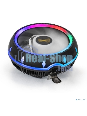 Кулер для процессора ExeGate Dark Magic EE126M-PWM.RGb черный, 120 мм, алюминий, 2000 об/мин, 24 дБ, 4 pin, 100 Вт, 65 мм