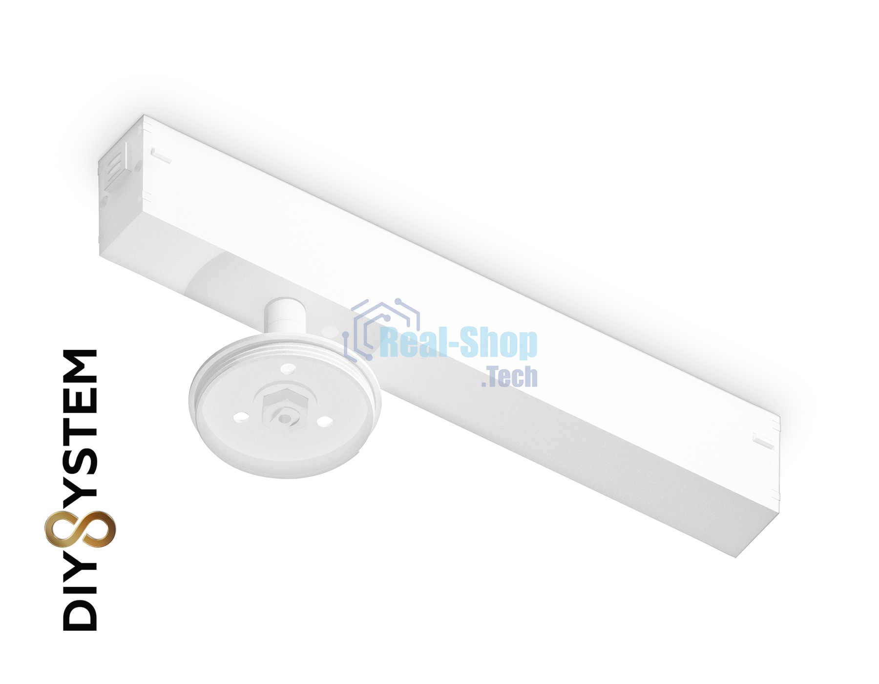 A2544 WH белый крепеж трековый для корпуса DIY D60mm  232*60*80