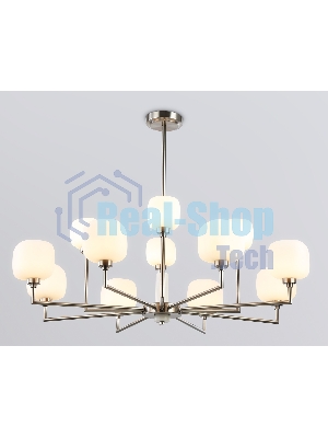 Люстра Ambrella light LH53005/12 SN/FR сатин никель/белый матовый G9*12 max 40W D910*680