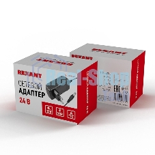 Источник питания Rexant 220 V AC/24 V DC 1 А 24 W с DC разъемом подключения 5.5х2.1, без влагозащиты (IP23)