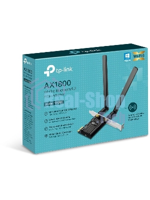 Двухдиапазонный адаптер PCI Express TP-Link Archer TX20E с поддержкой Wi-Fi AX1800 и Bluetooth 5.2