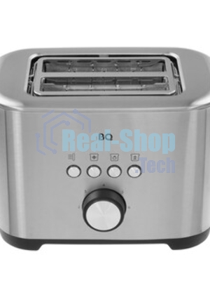 Тостер BQ T1010 чёрный/нержавеющая сталь, 800 Вт, 2 слота