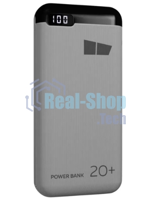 Портативный аккумулятор More choice (4620202550552) PB22-20 с кабелем 2USB 2.1A - 20000mAh белый