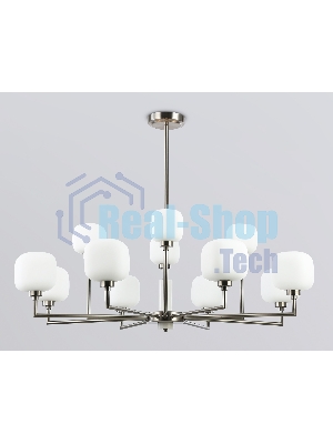 Люстра Ambrella light LH53005/12 SN/FR сатин никель/белый матовый G9*12 max 40W D910*680