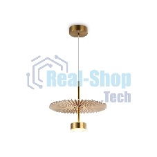 Светильник Ambrella light LH72603 BR/WH латунь/бежевый 6W 3000K D300*260-1770