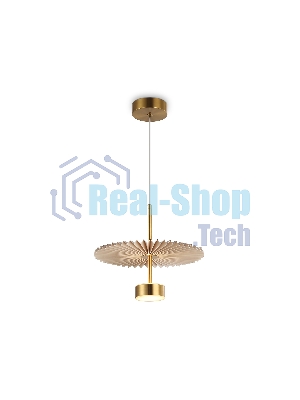 Светильник Ambrella light LH72603 BR/WH латунь/бежевый 6W 3000K D300*260-1770