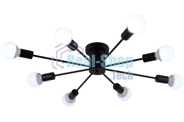Светильник Ambrella light TR80411/8 BK черный E27/8 max 60W D950*150